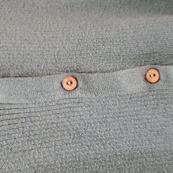 Teal JJill v neck cardigan 3X - Picture 3 of 3